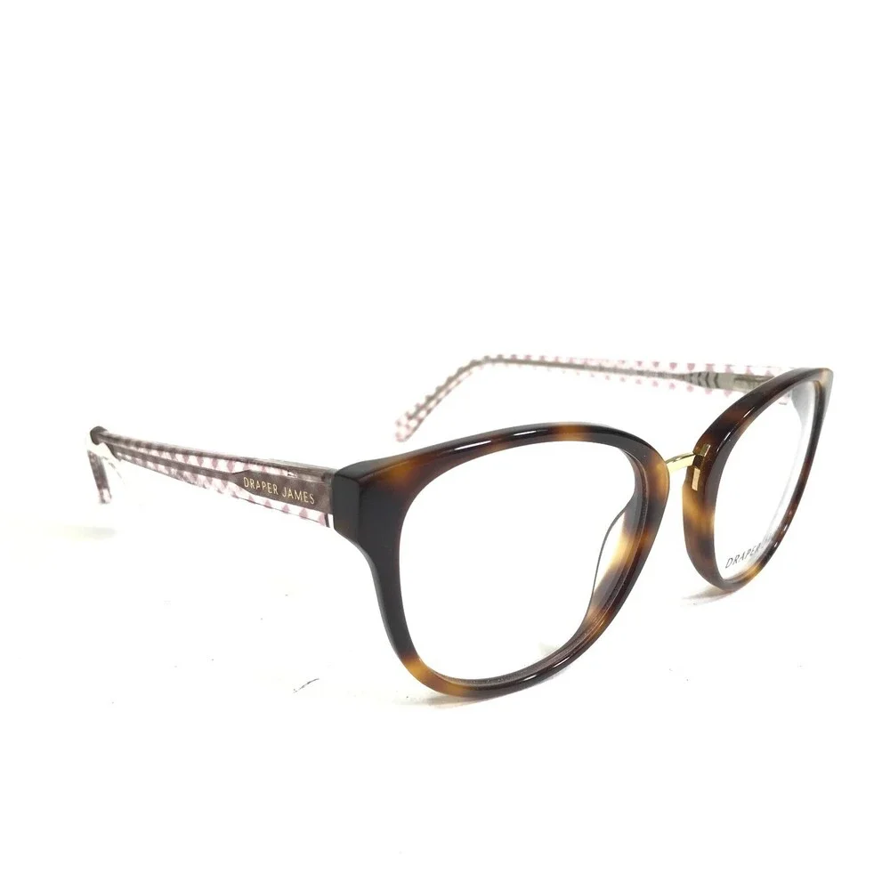 Draper James Eyeglasses Frames DJ5019 215 TORTOISE Pink Clear Square 52-18-140